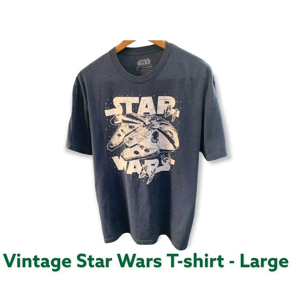 Star Wars Other - Star Wars Vintage Men's Star Blue Gray T-Shirt Size Large - MN22